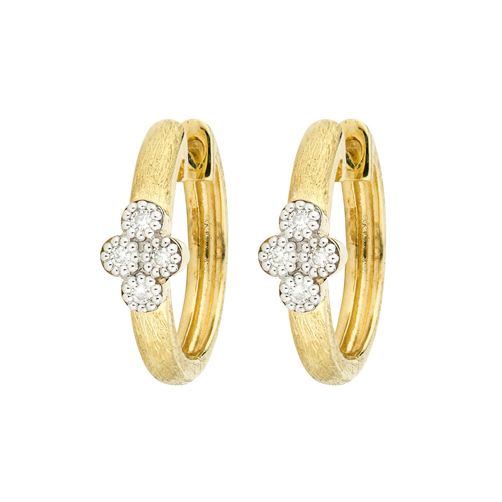 Jude Frances Provence Small Hoop Earrings - 14K Gold Plated Minimalist Dainty Hoops for Women | Perfect for Everyday Wear, Office & Date Night