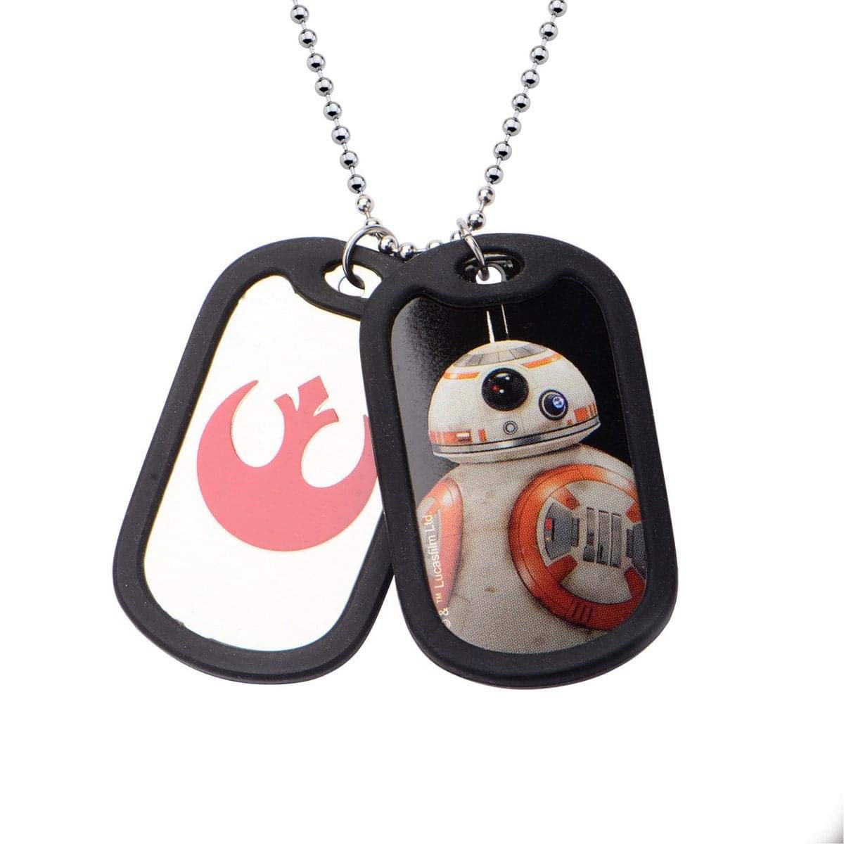 Star Wars The Force Awakens BB-8 Droid Inspired Dog Tag Necklace - Perfect for Cosplay, Gift Giving & Star Wars Fans Collection