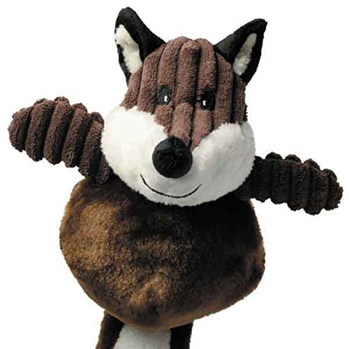Zanies Country Crew Dog Toy Plush Corduroy - Fox, Raccoon & Squirrel Plush Set (12