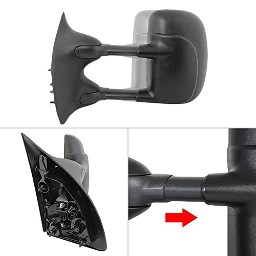 Xtune Adjustable Wall Mirror - Manual Tilt & Swivel Design for Home, Gym, or Salon (MIR-FDSD99S-MA-L) - Perfect for Vanity, Fitness, and Makeup Areas