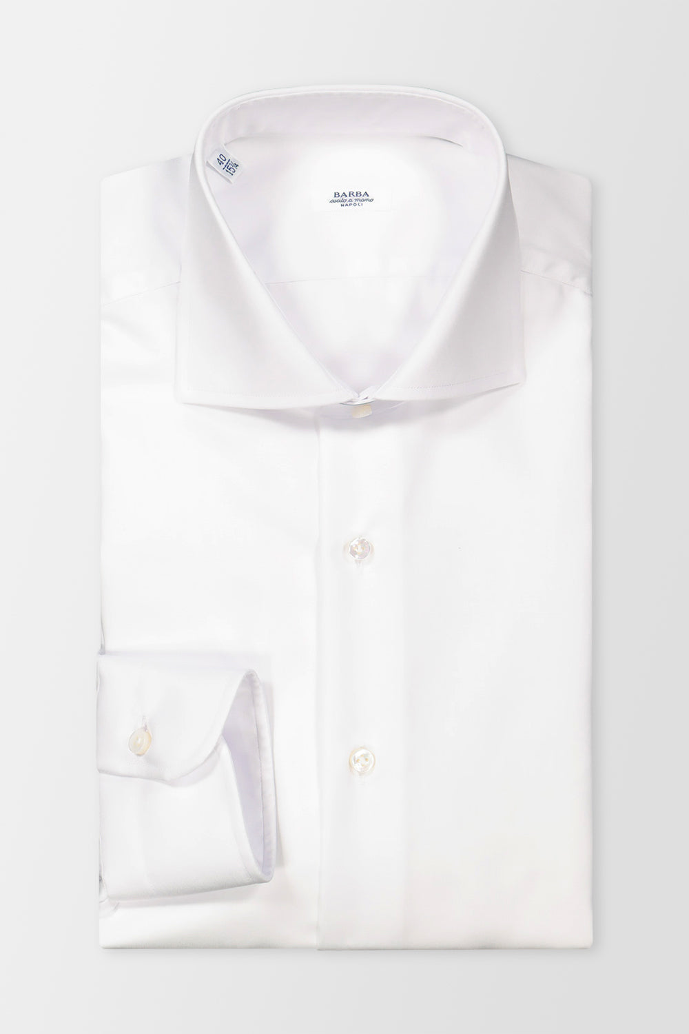 Barba Napoli White Classic Dress Shirt for Men | Premium Cotton Formal Shirt | Perfect for Business, Office & Special Occasions