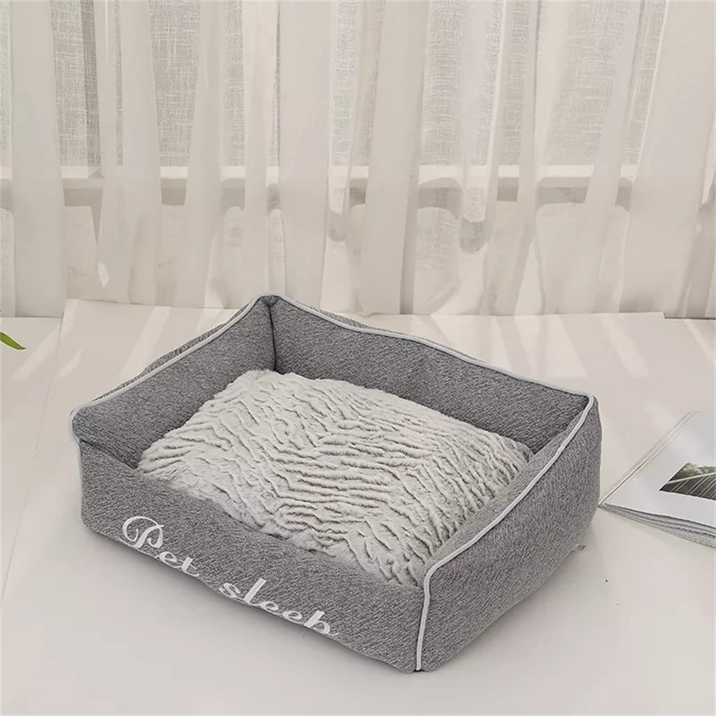 ICOBES Soft & Warm Pet Bed - Orthopedic Dog & Cat Bed with Removable Cover, Washable Pet Mat for Small Medium Dogs & Cats - Perfect for Kennel, Crate, Sofa & Winter Use