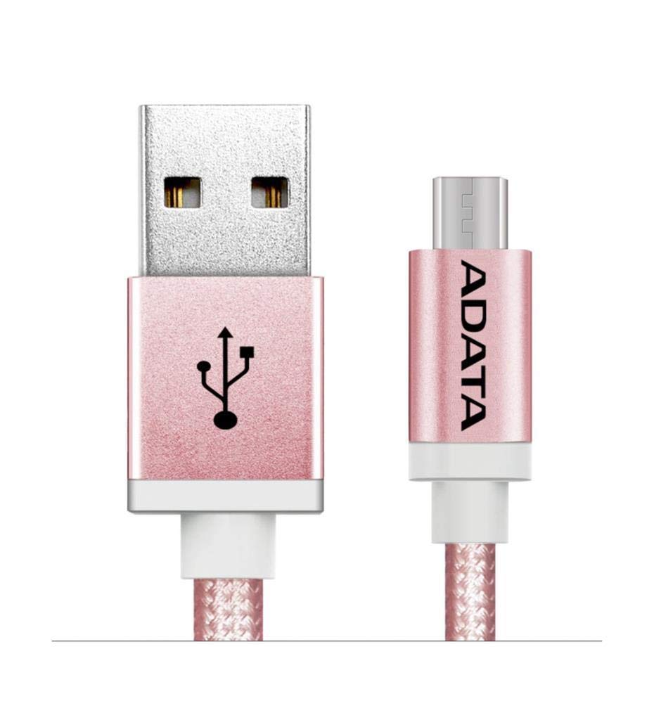 ADATA Android USB to Micro USB Charging & Sync Cable 3.3ft (100cm) Rose Gold - Fast Charging Data Transfer for Smartphones, Tablets, E-Readers - Home, Office, Travel Use