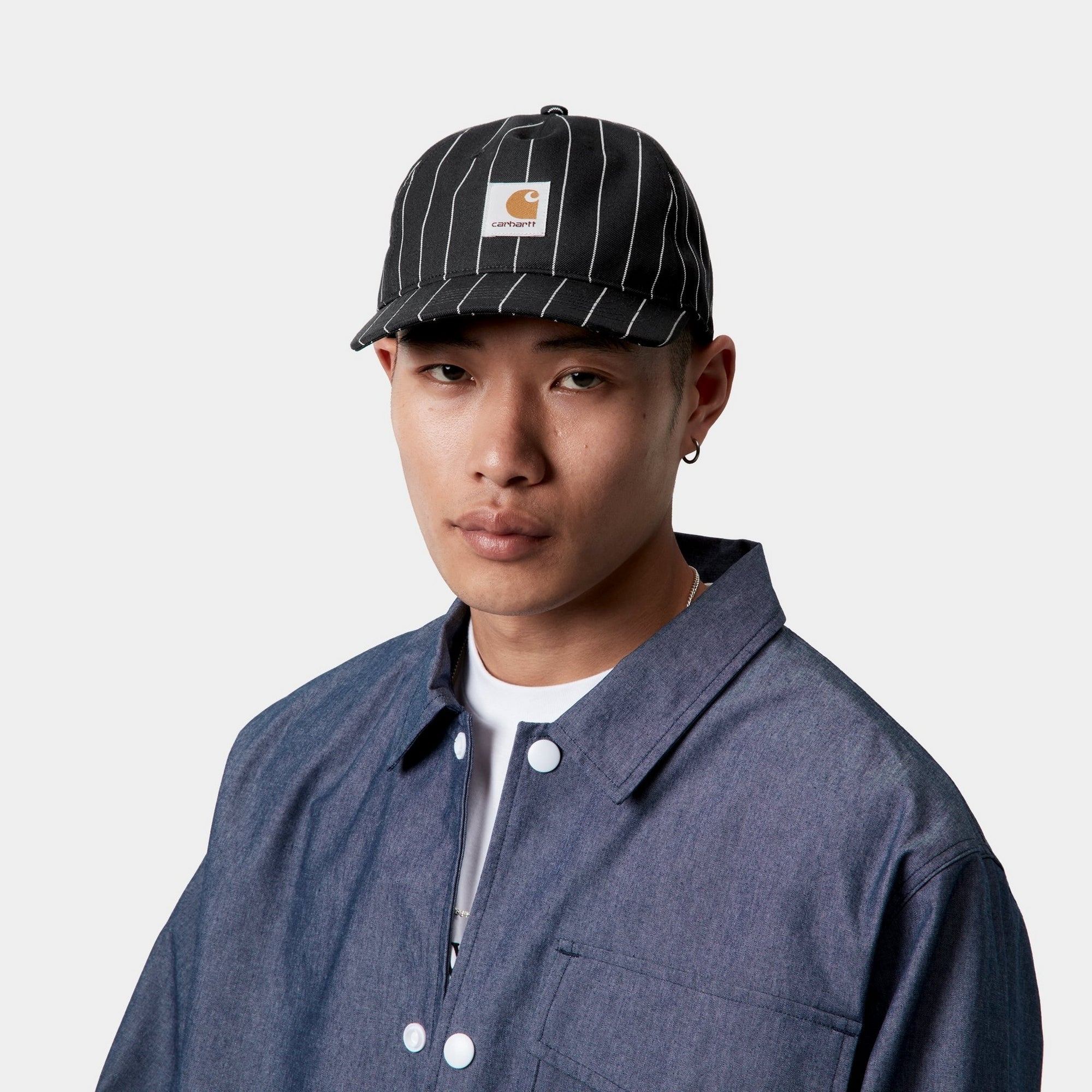 Seaton Cap for Men - Black Wax Stripe Cotton Baseball Hat | Casual, Outdoor & Sports Wear for Everyday Use