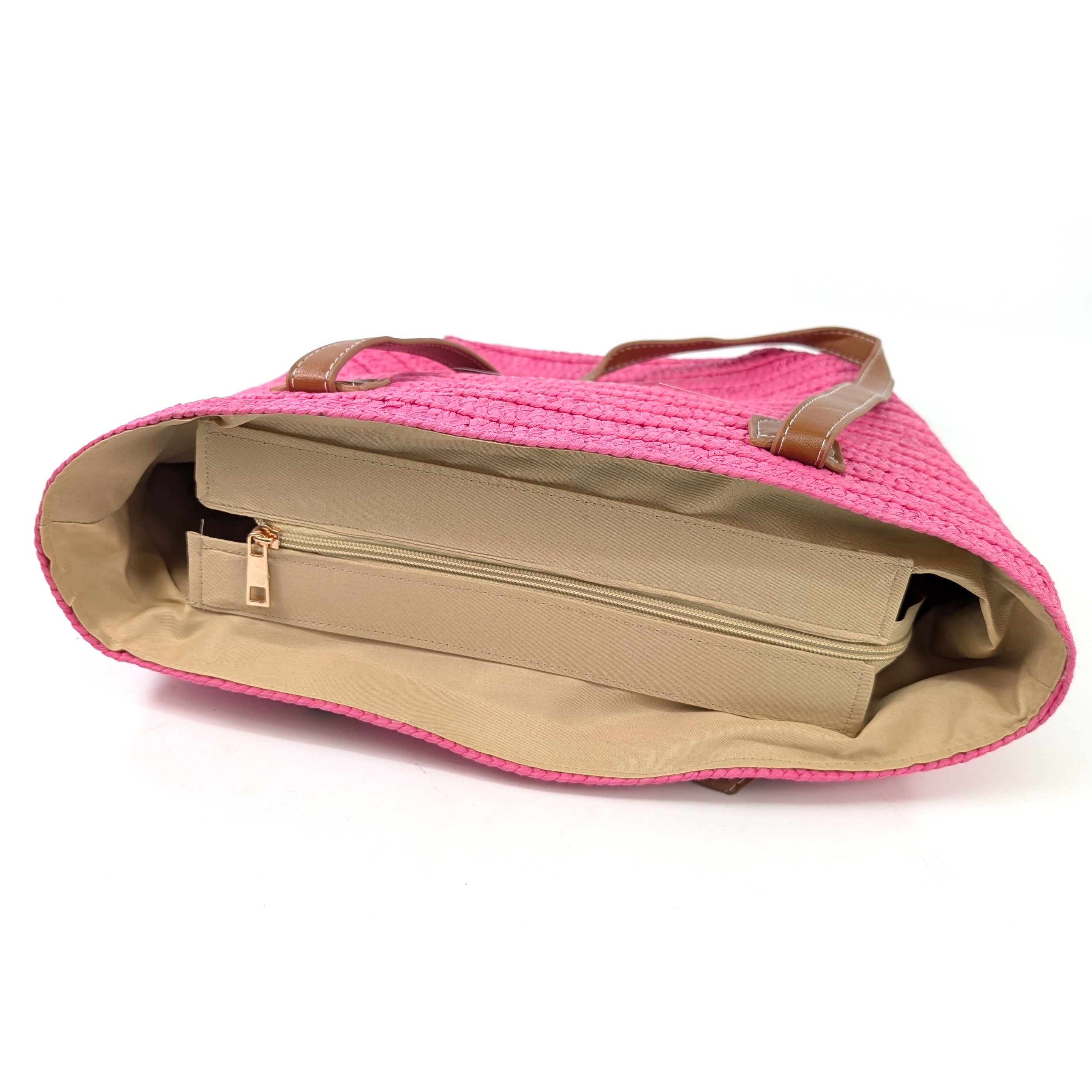 Trendy Straw Shoulder Bag for Women - Shocking Pink Crossbody Purse | Perfect for Beach, Summer Outfits & Casual Day Out