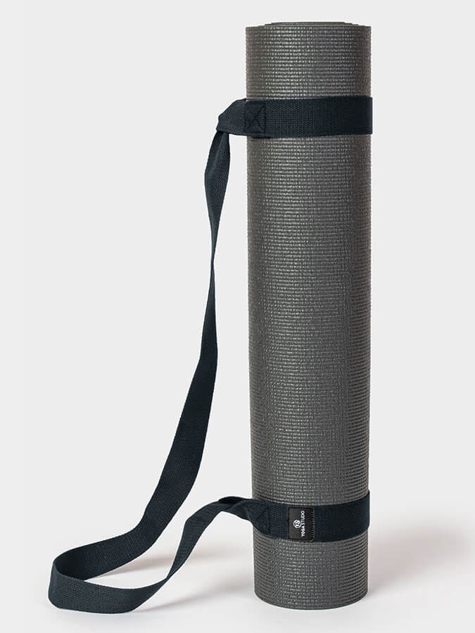 Organic Cotton Yoga Mat Strap Carrier for Yoga Studio - Premium Yoga Mat Holder with Adjustable Shoulder Strap - Perfect for Yoga Class, Gym, Travel & Outdoor Workouts