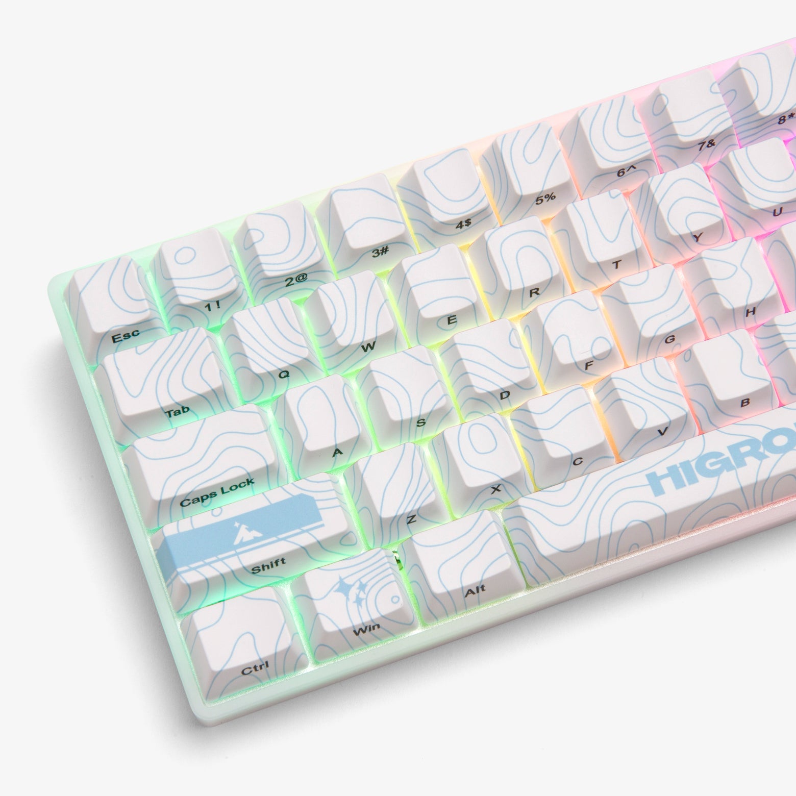 Higround Basecamp 65% Mechanical Gaming Keyboard - SKYSTONE Edition | Compact 65% Layout, RGB Backlit, Hot-Swappable Switches | Perfect for Esports, Streaming & Office Work