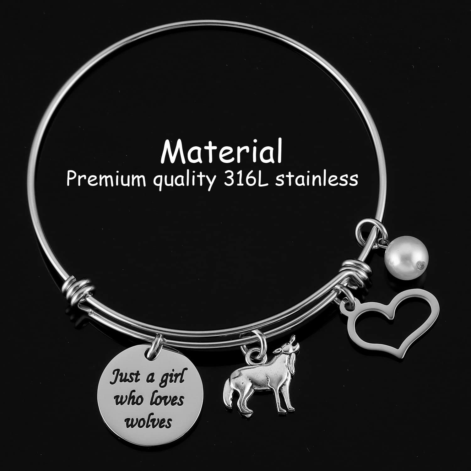Wolf Bracelet for Women - Perfect Gift for Wolf Lovers & Teens | Outdoor Style