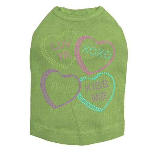 Sweet Candy Conversation Hearts #2 Tank Top - Multiple Colors for Valentine's Day, Party & Casual Wear