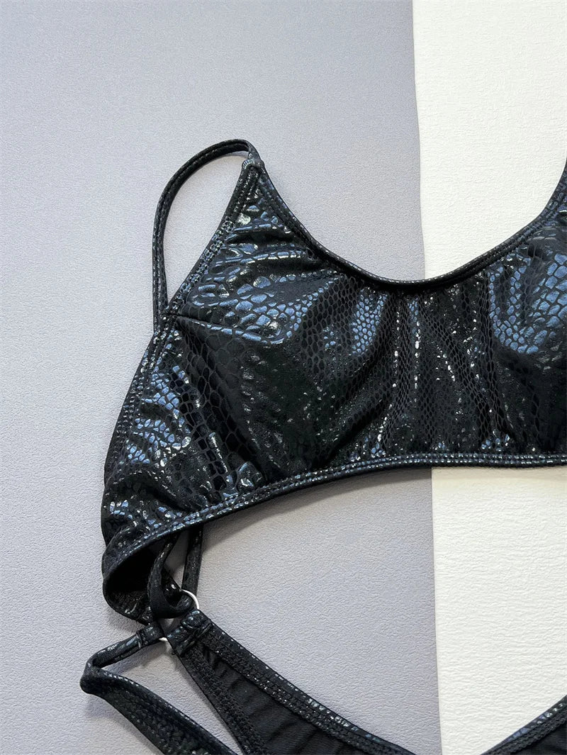 Sexy Black Hollow Out One Piece Swimsuit for Women - 2024 Brazilian Cut Out Monokini Bathing Suit | Beach Vacation, Pool Party, Summer Fashion