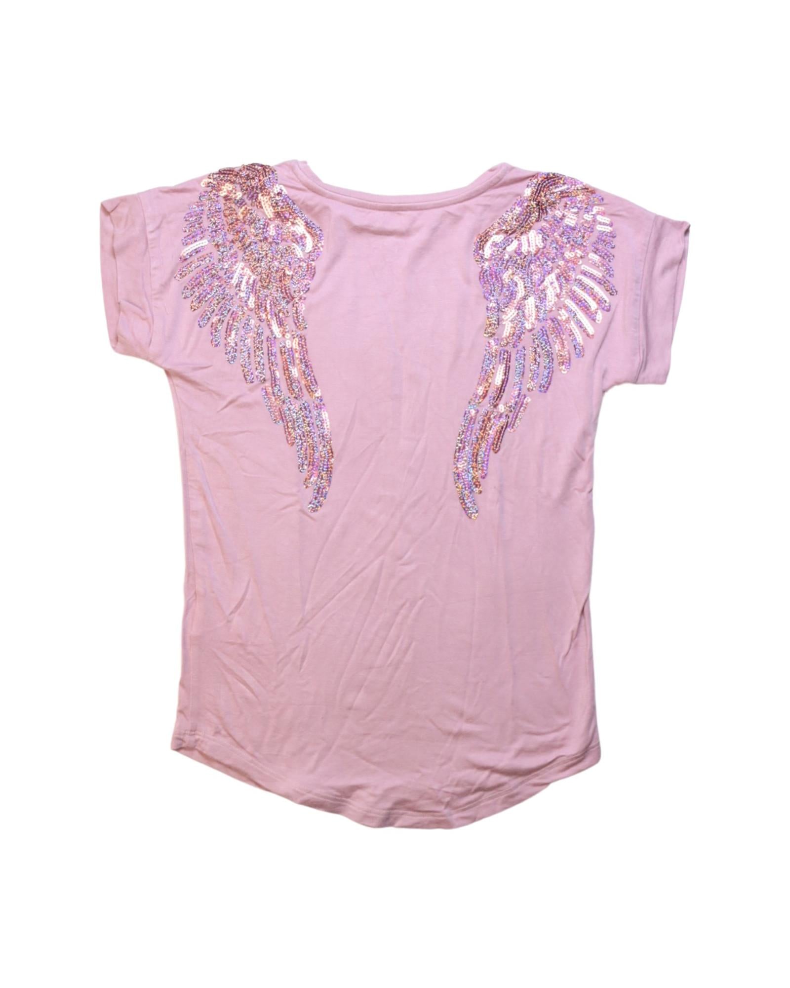 Angel's Face Short Sleeve Top for Girls Age 10 - Soft Cotton Casual Tee for School, Playdates & Everyday Wear