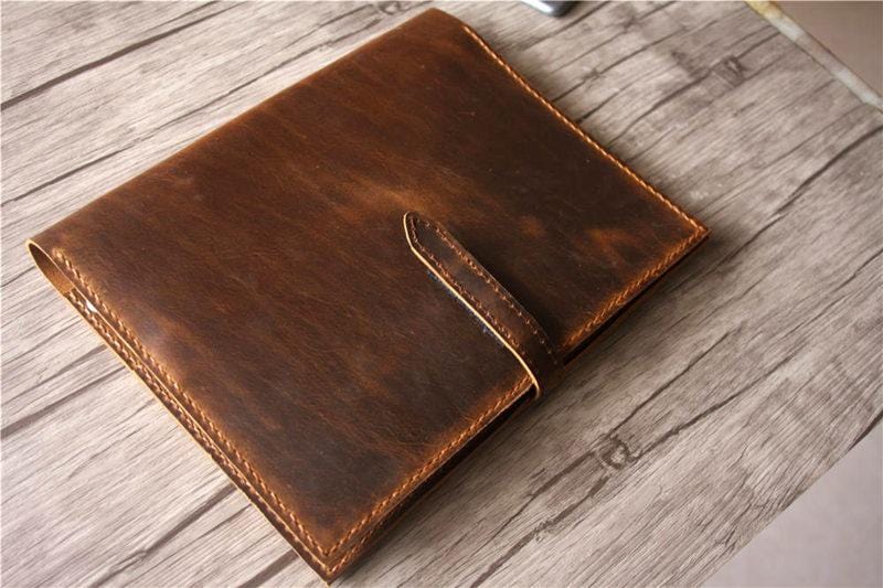 Premium Custom Leather MacBook 12 Inch Sleeve Case - Durable Protective Cover for MacBook Air & Pro - Perfect for Work, Travel & School Accessories