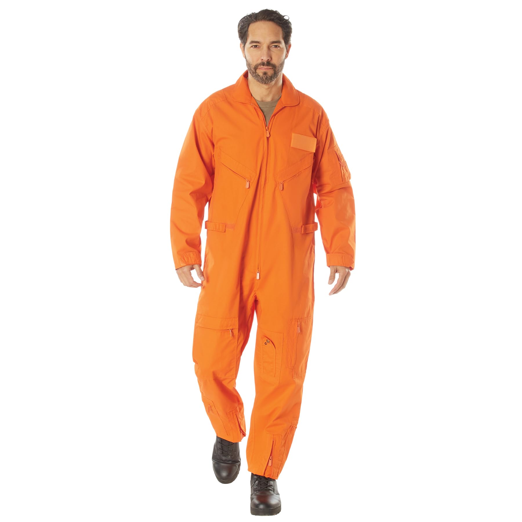 Rothco Men's Flight Suit - Military Pilot Coveralls - Aviation Jumpsuit for Cosplay & Halloween Costume - Perfect for Air Shows, Themed Parties & Role Playing