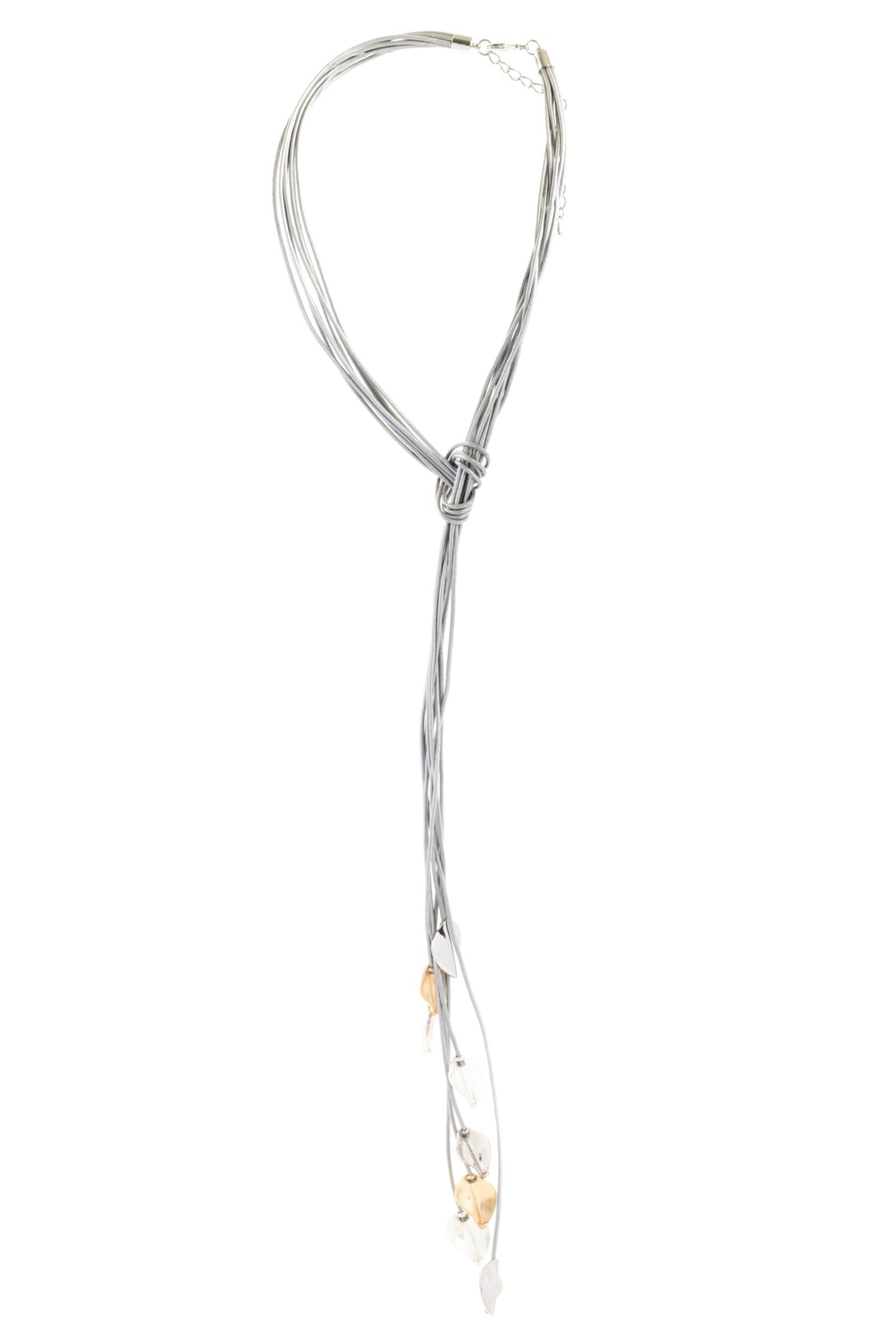Elegant Metallic Leaf Leather Necklace for Women - Boho Chic Jewelry for Casual & Party Wear