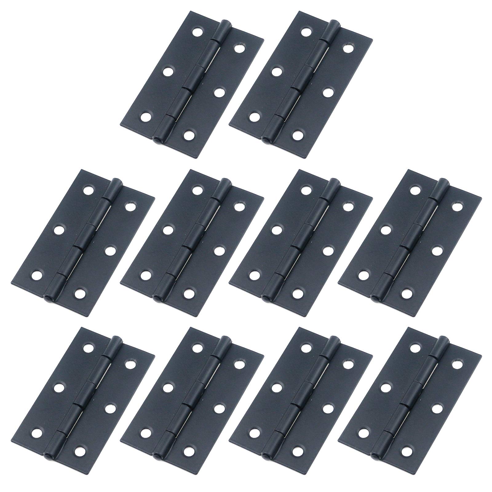 T Tulead 10PCS Black Cabinet Hinges - 2.36