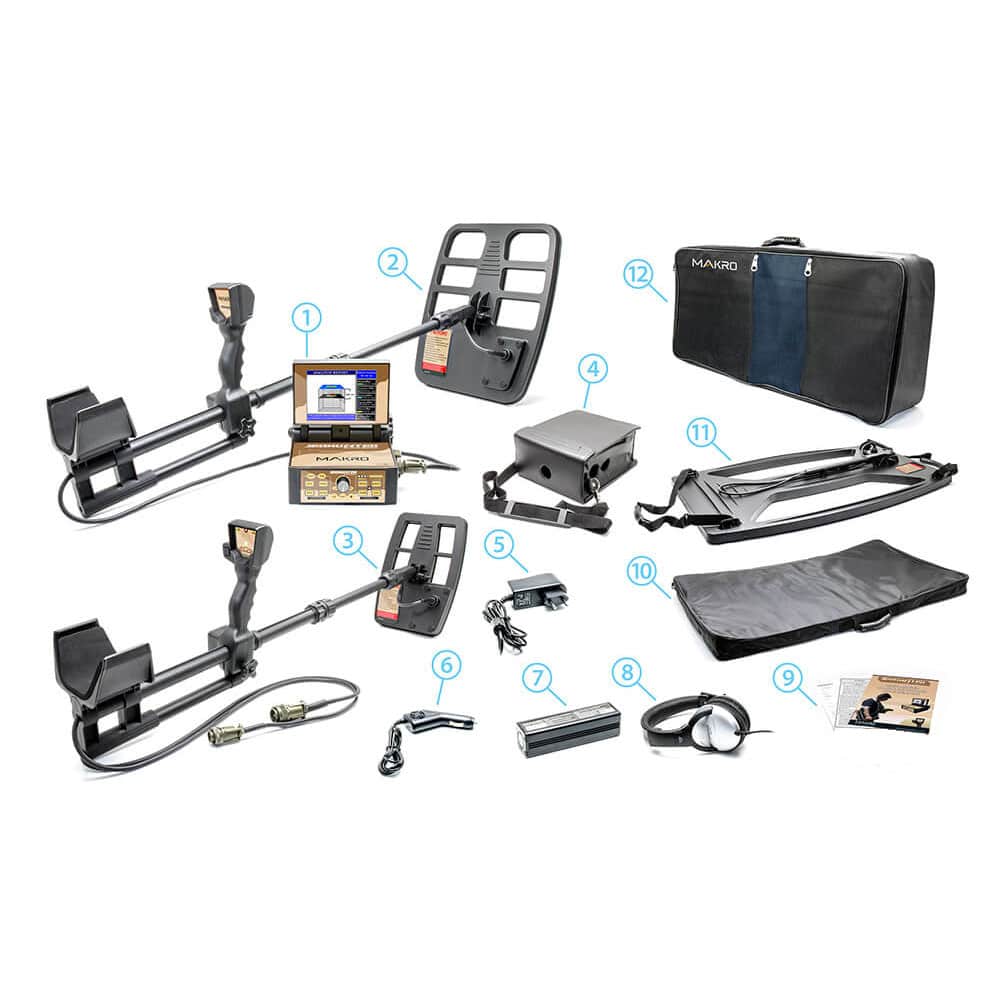 Nokta Jeohunter 3D Dual System Metal Detector - Professional Gold & Treasure Hunting Equipment (Open Box) | Perfect for Beach, Field & Archaeological Exploration