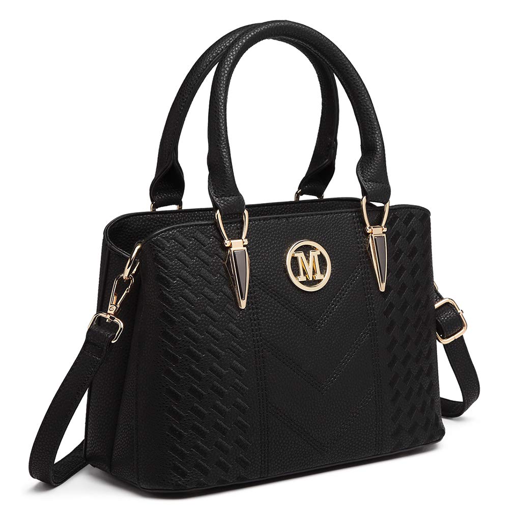 Stylish M Handbag for Women - PU Leather Tote Shoulder Bag with Top Handle & Crossbody Strap - Perfect for Work, Travel & Daily Use