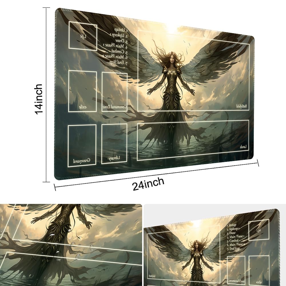 Premium Non-Slip MTG Playmat - Disaster Befalls Deck TCG Gaming Mat for Magic: The Gathering - Perfect for Tournaments, Casual Play & Collectors