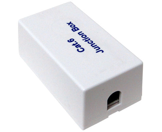 CAT6 Ethernet Junction Box - White | Weatherproof Network Enclosure for Indoor/Outdoor Use | Ideal for Home, Office & Data Center Wiring