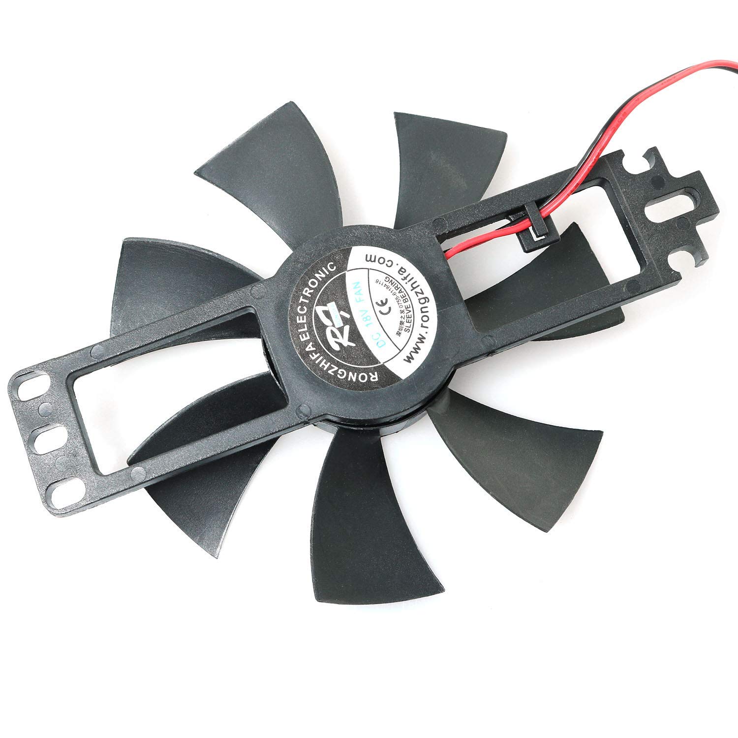 2PCS Black DC 18V Brushless Cooling Fan for Induction Cooker - Quiet & Durable Plastic Fan for Home Kitchen Appliances, Perfect for Stove Cooling & Ventilation