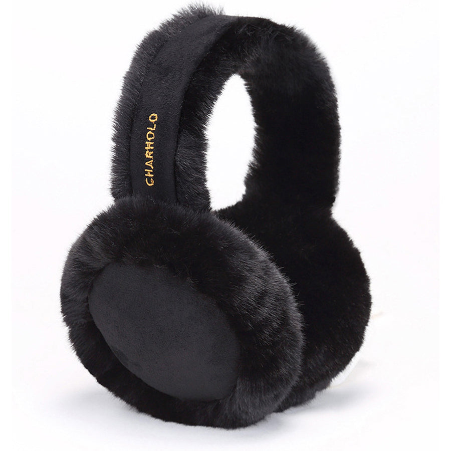 Cozy Winter Wool Earmuffs for Women & Men - Soft Plush Fleece Ear Warmers for Cold Weather - Perfect for Skiing, Snowboarding & Outdoor Activities