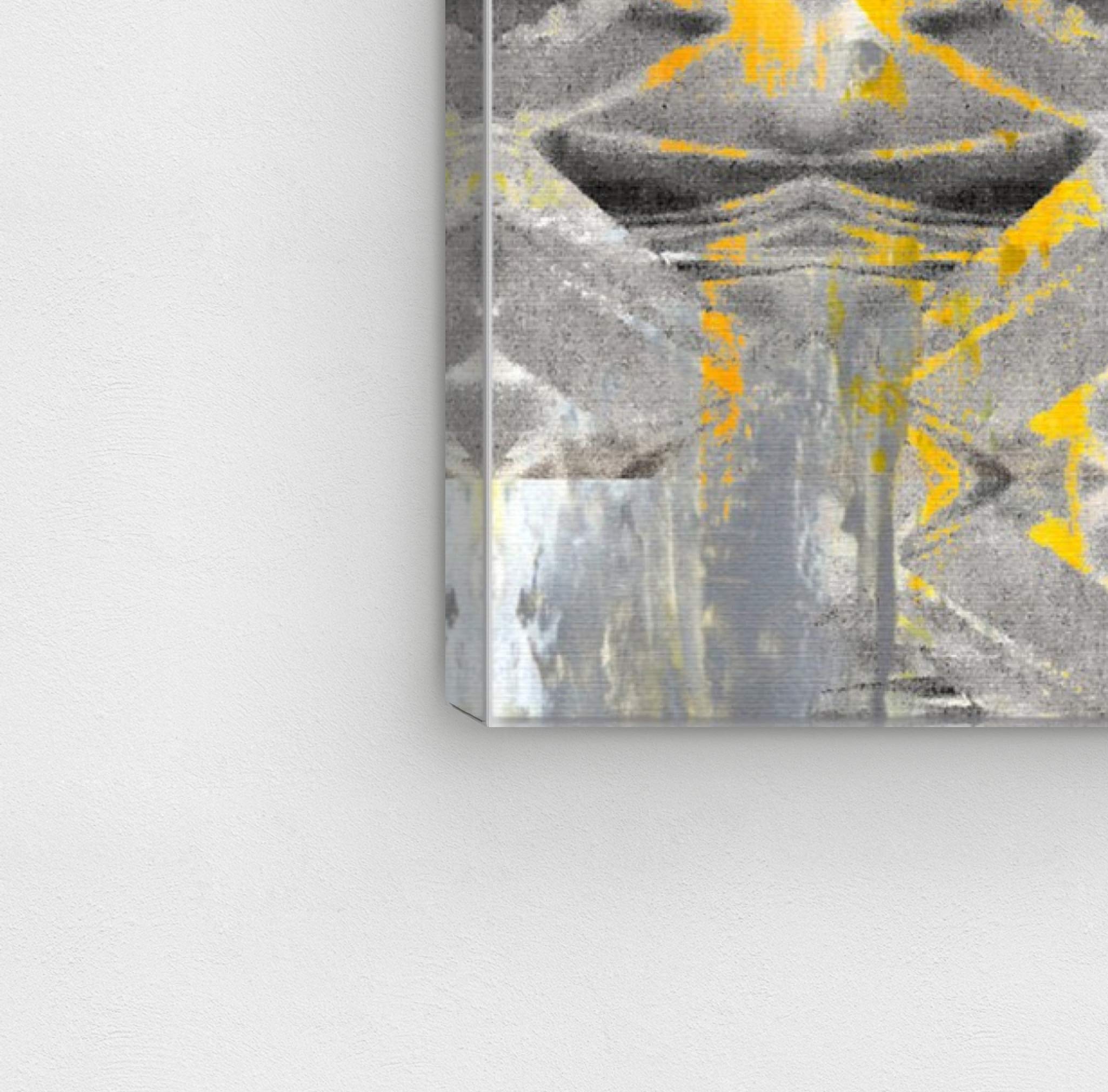 Abstract Wall Art Canvas Prints 'Gris Roca' - 20