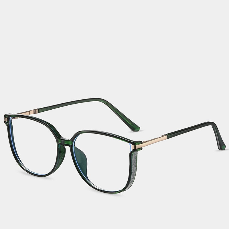 CCspace Women's Full Rim Square Titanium Eyeglasses Frame - Lightweight TR90 Comfortable Glasses for Work, Reading & Daily Fashion Accessories
