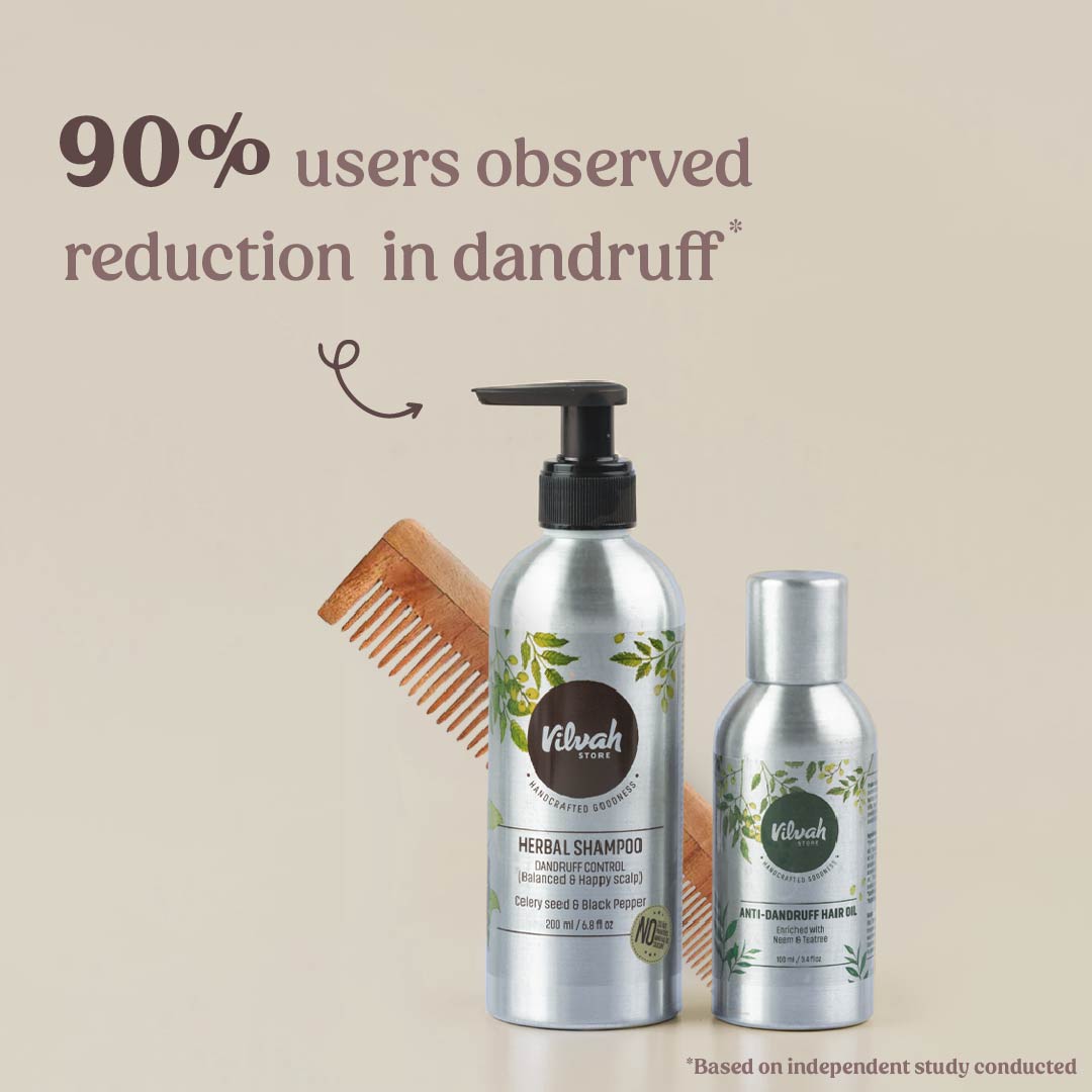 Anti Dandruff Kit for Men & Women - Scalp Treatment & Hair Care Set for Dry, Itchy Scalp - Best for Dandruff Control & Healthy Hair Growth | Home & Travel Use