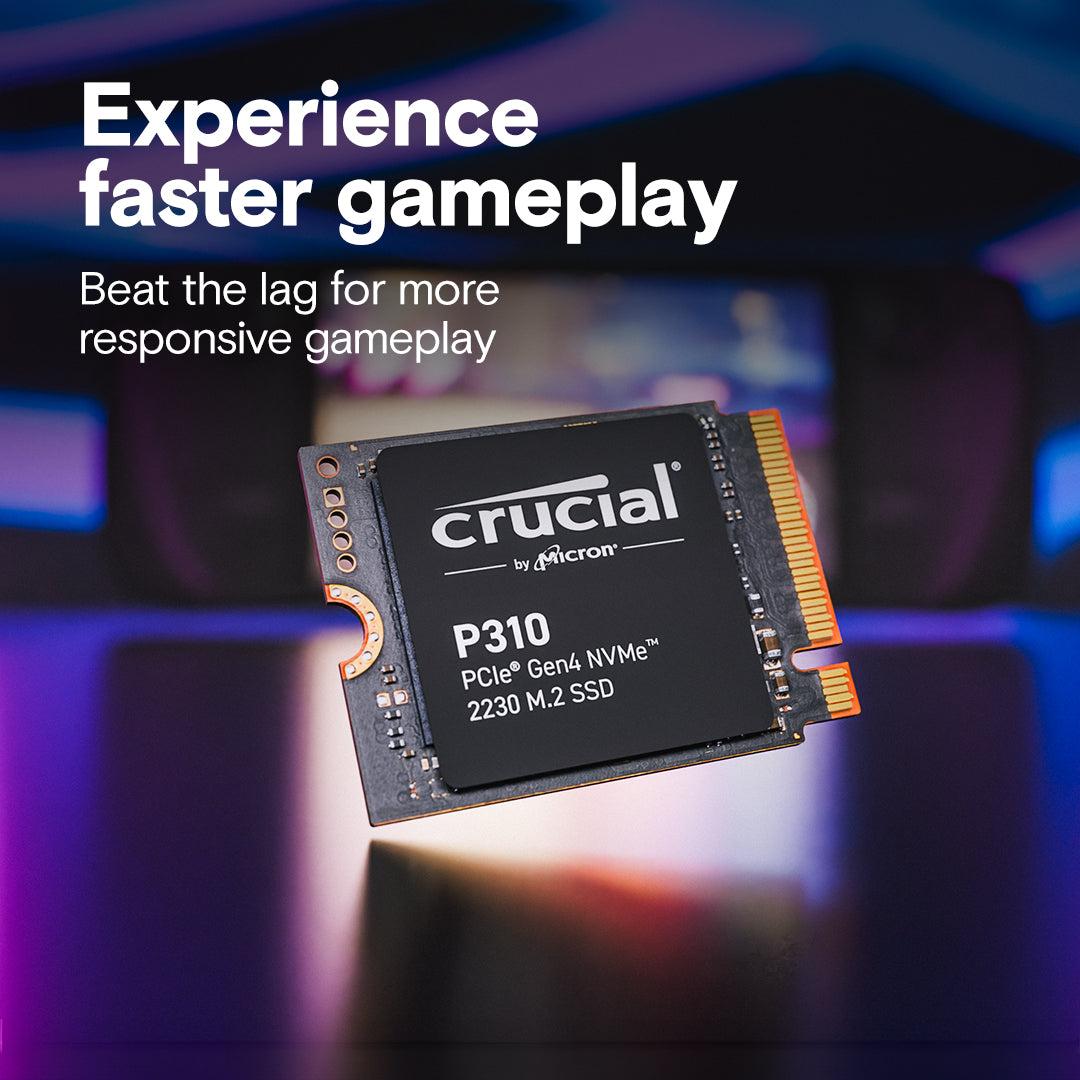 Crucial P310 1TB PCIe Gen4 NVMe 2230 M.2 SSD - High Speed Internal Solid State Drive for Gaming, Laptops & Workstations | 1TB & 2TB Options