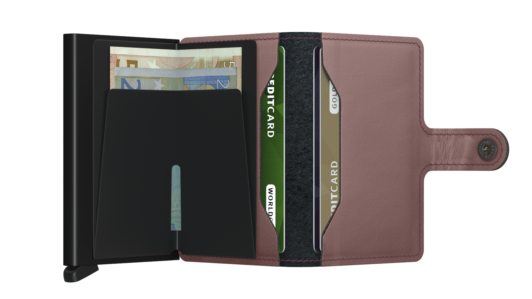 SECRID Miniwallet Matte - Slim RFID Blocking Leather Wallet for Men & Women | Perfect for Travel, Business & Everyday Use