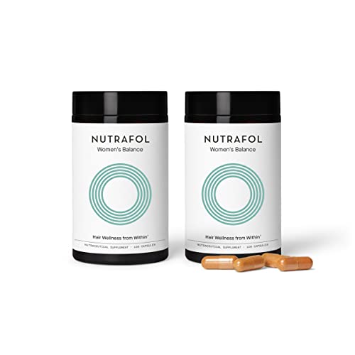 Nutrafol Women’s Balance Menopause Supplement for Hair Growth - Clinically Proven to Support Thicker Hair & Scalp Coverage During Menopause (2-Month Supply) | Hormone Support & Healthy Hair for Women Over 50