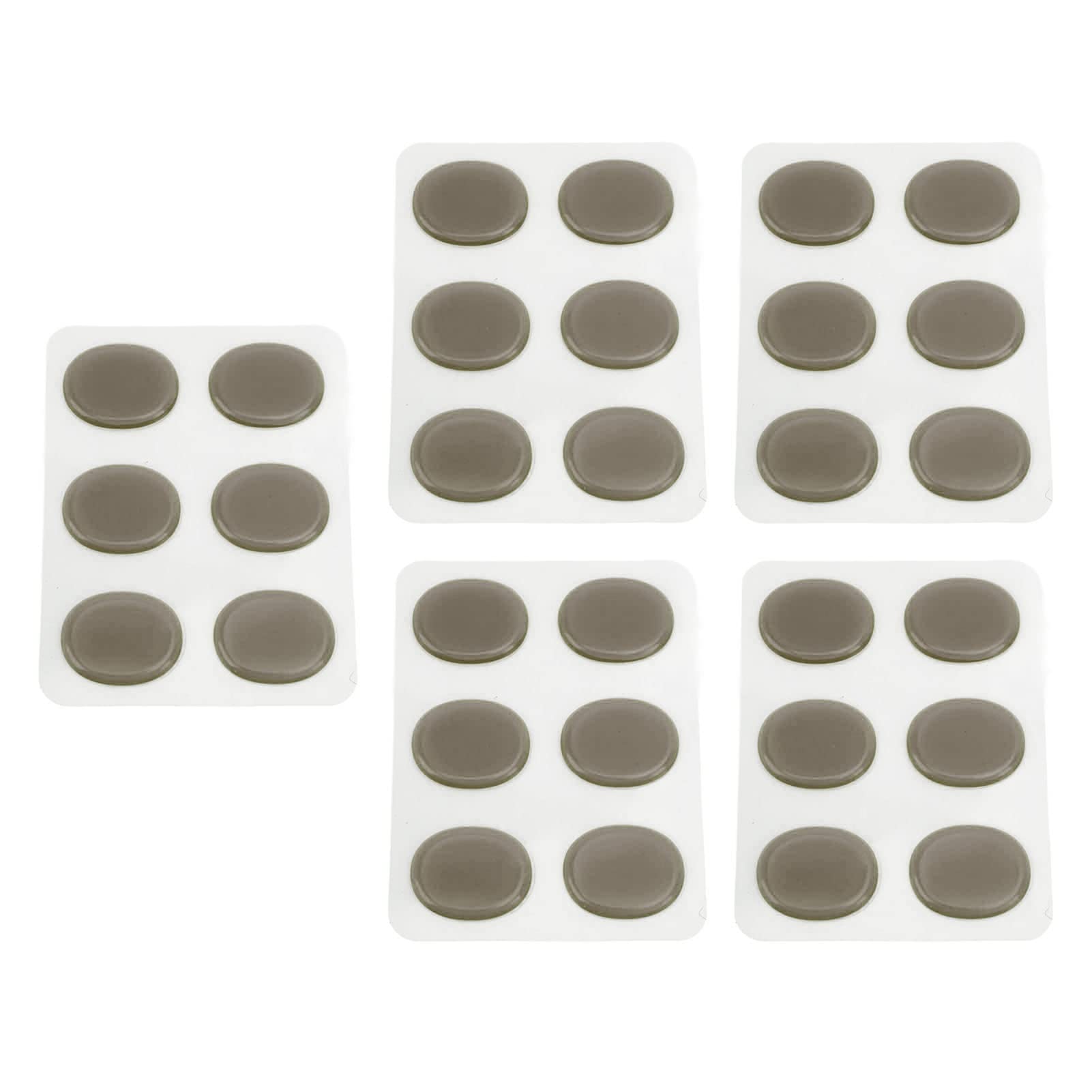 30 Pieces Black Silicone Drum Dampeners Gel Pads - Reusable Sound Dampening Muffler Pads for Tone Control - Perfect for Practice, Recording Studios & Live Performances