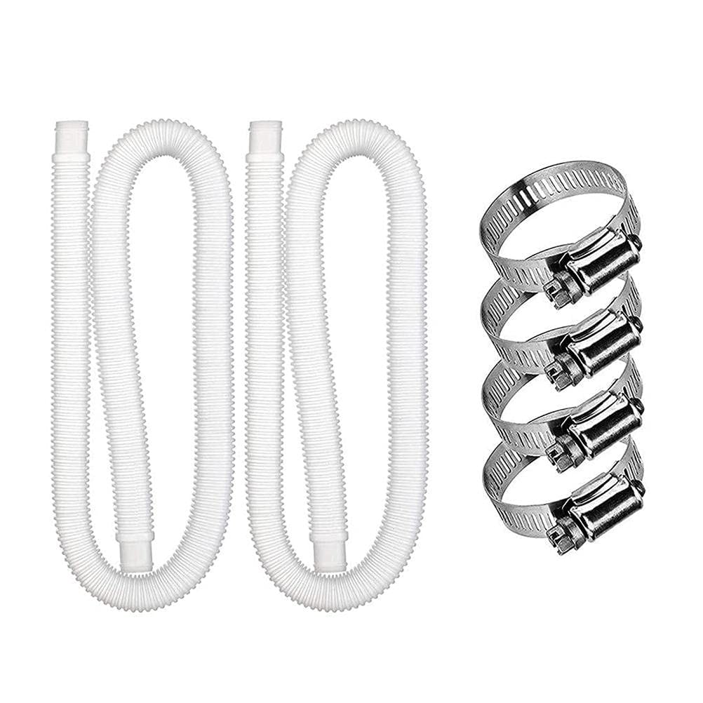 SFNTION 1.25 Inch Pool Replacement Hose - Compatible with 330 GPH, 530 GPH & 1000 GPH Filter Pumps - Durable Above Ground Pool Filter Hose for Easy Maintenance & Water Circulation