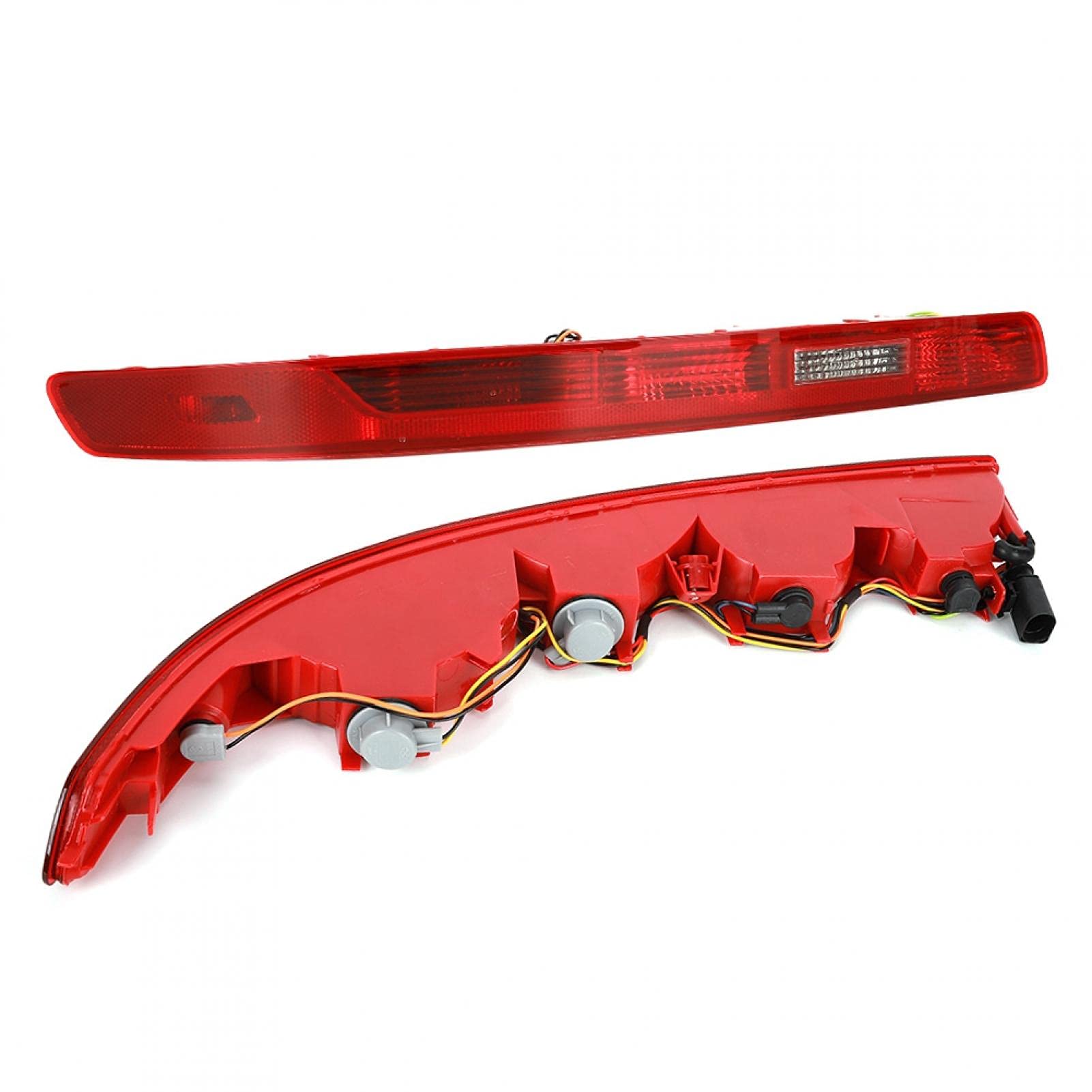 Acouto High Mount Stop Light - Left Rear Bumper LED Brake Light with Wiring Harness (Part# 4L0945095A) - Compatible with Audi Q7 | Enhanced Safety & Visibility for Night Driving & Heavy Traffic