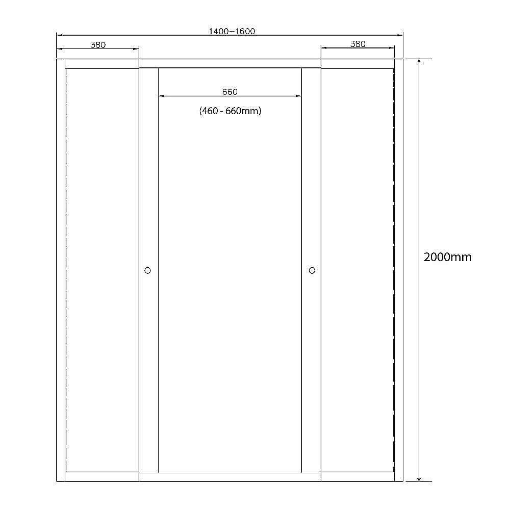 1400mm - 1600mm Black Sliding Door Safety Glass Shower Screen by Della Francesca | Modern Bathroom Enclosure for Walk-in Showers & Spa Bathrooms