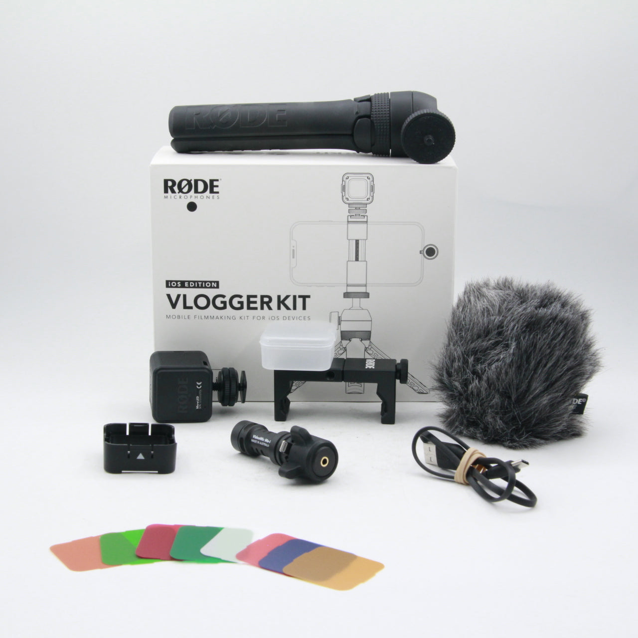Rode Vlogger Kit iOS Edition - Complete Filmmaking Kit for iPhone & Mobile Devices with Lightning Port | Open Box Excellent Condition | Perfect for YouTube Vlogging, Travel Videos & Social Media Content Creation