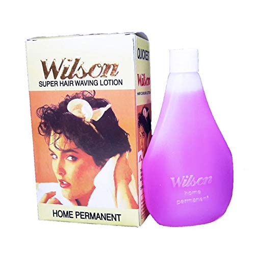Wilson Super Hair Waving Lotion - Professional Home Permanent Wave Solution for Curly & Wavy Hair (Baby Pink) | Salon-Quality Styling for Women & Men at Home