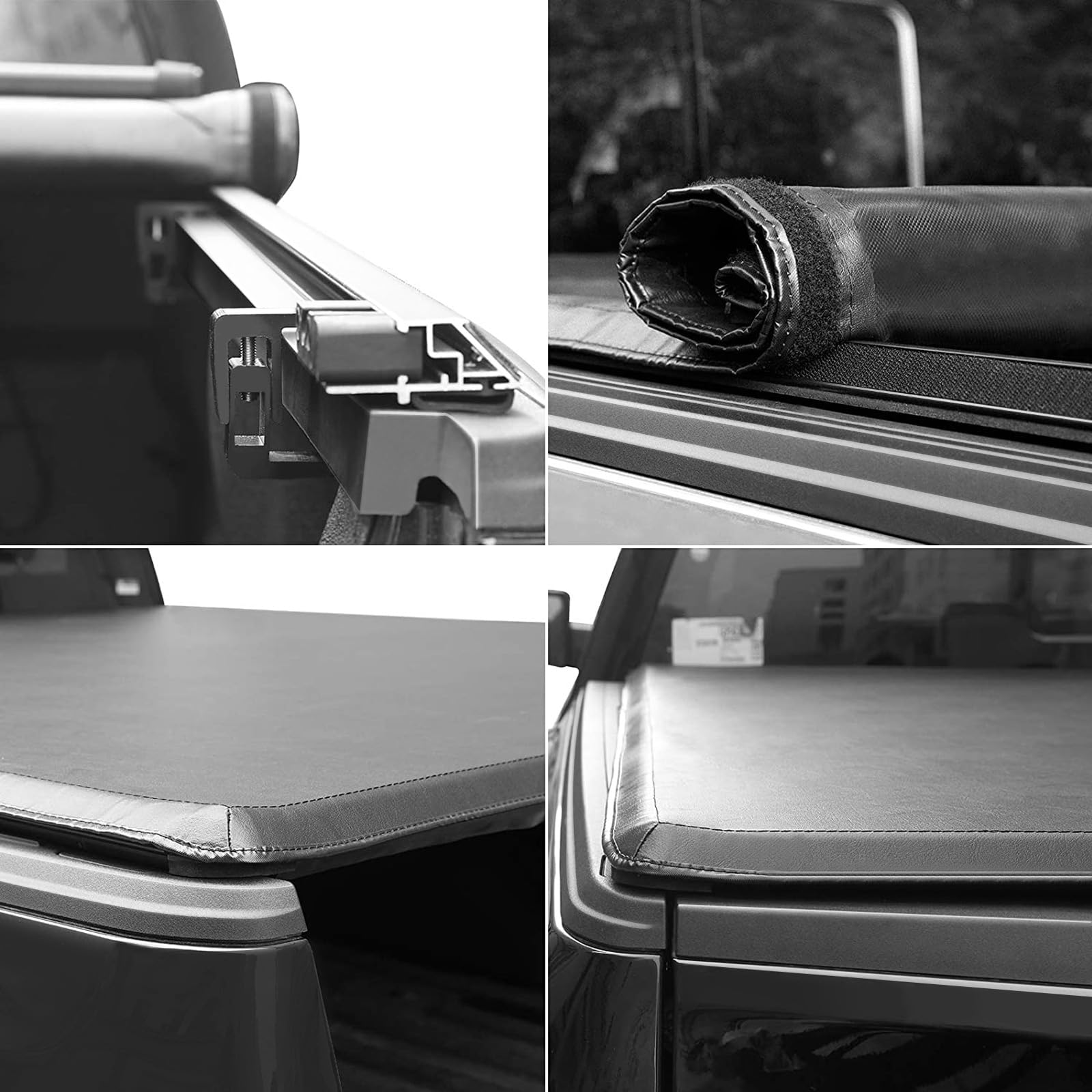 Kikito Soft Roll-Up Vinyl Tonneau Cover for 2009-2025 Ram 1500 5.7ft Truck Bed (67.4