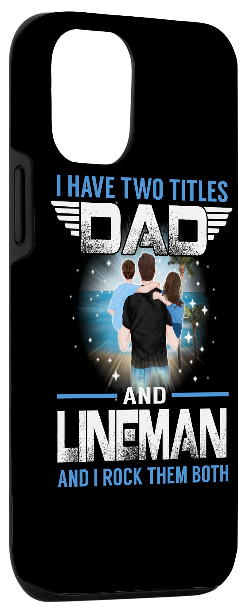 Funny iPhone 12/12 Pro Case - Perfect Gift for Dads & Linemen - Fathers Day Present for Working Dads & Utility Workers - Ideal for Construction Sites & Family Gatherings