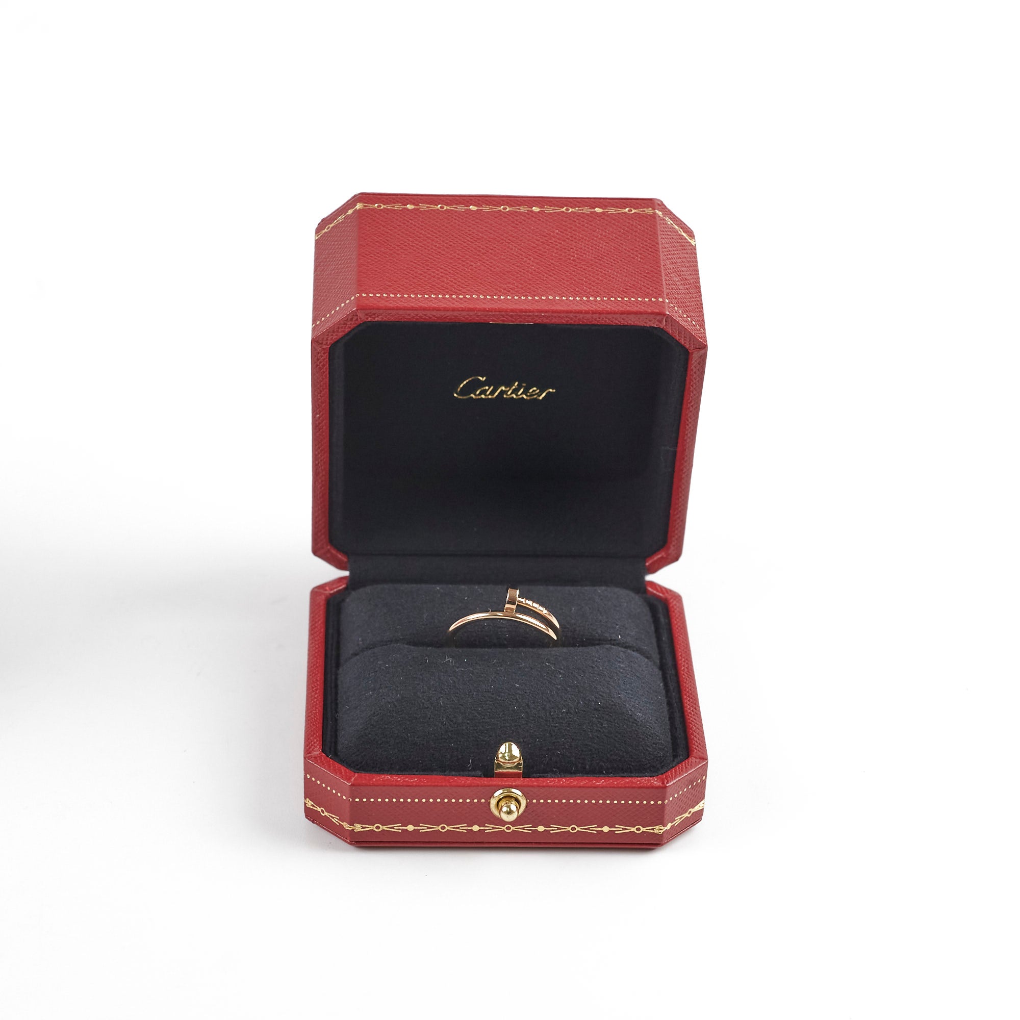 Cartier Small Model Juc Ring Size 57 - 18K Rose Gold Diamond Love Bracelet Jewelry for Women, Luxury Gift for Anniversary & Valentine's Day | Perfect for Romantic Occasions & Special Events