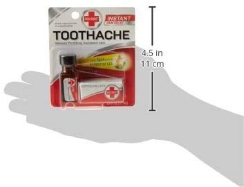 Red Cross Toothache Medication Drops (2 Pack) - Fast Pain Relief for Toothaches & Dental Emergencies - Home & Travel First Aid Kit Essential