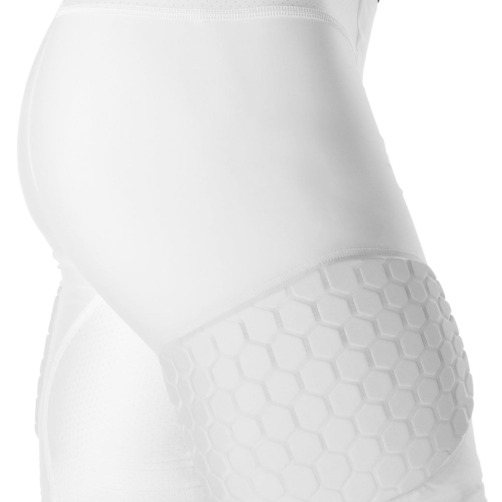 HEX® Men's Basketball Compression Shorts with Built-in Thigh Pads - Moisture Wicking Performance Shorts for Basketball, Training & Gym Workouts