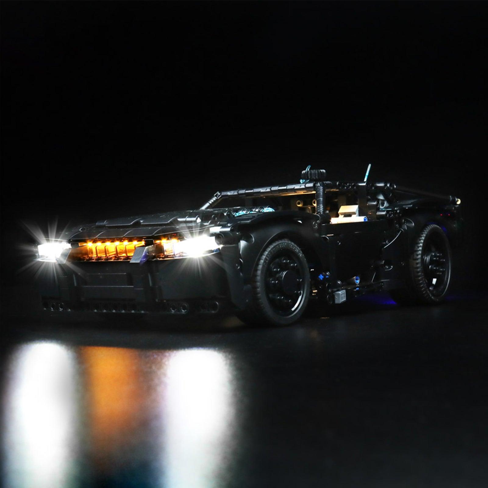 LEGO Technic Batman Batmobile 42127 Light Kit - Compatible with Official LEGO Sets, DIY Lighting for Superhero Car Models - Perfect for Display, Gifts & Nighttime Play