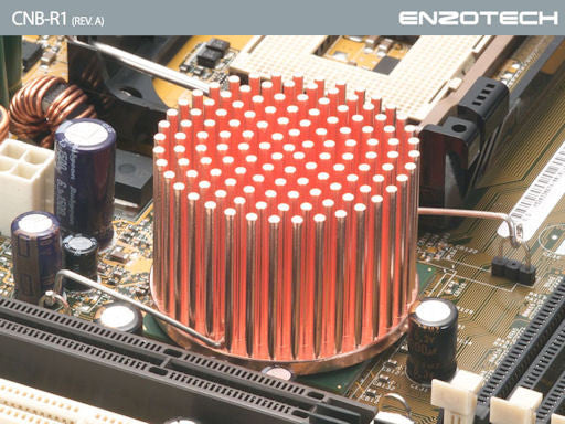 Enzotech One Piece Forged Copper Northbridge Heatsink CNB R1 (Rev A) - High Performance Cooling Solution for PC Motherboards & Gaming Rigs