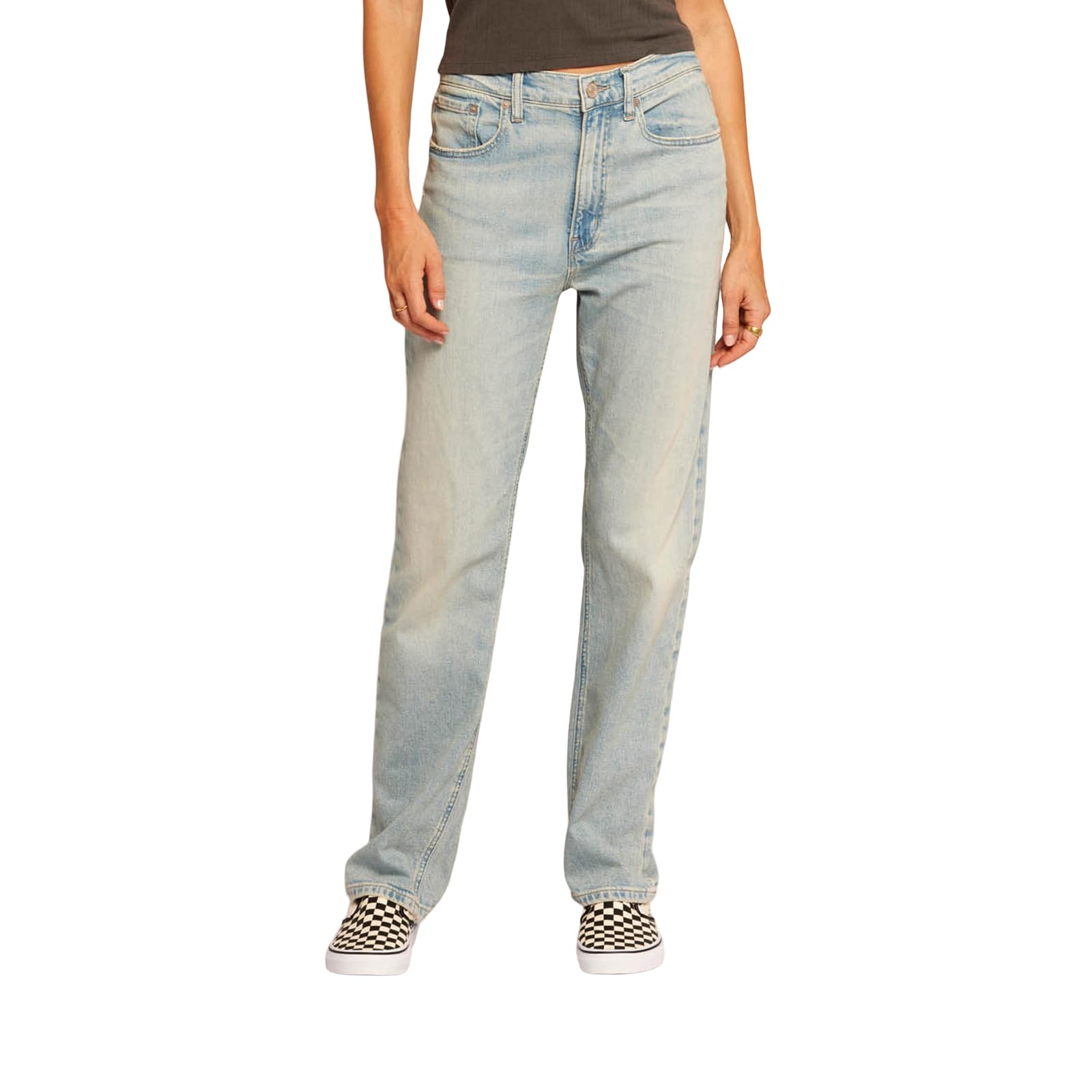 Current/Elliott Women's The Cody Straight Leg Jean - High Waist Slim Fit Denim Pants for Casual & Work Wear | Comfortable Stretch Jeans for Everyday Style