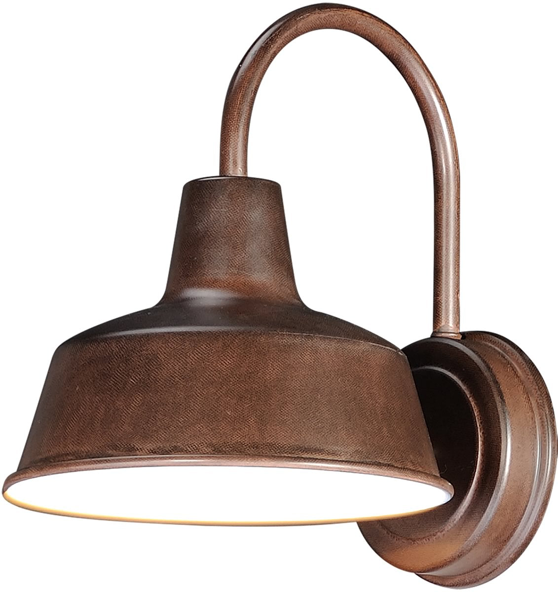 11H Pier M 1 Light Outdoor Wall Sconce in Empire Bronze - Waterproof Exterior Lighting for Porch, Patio, and Garden Decor