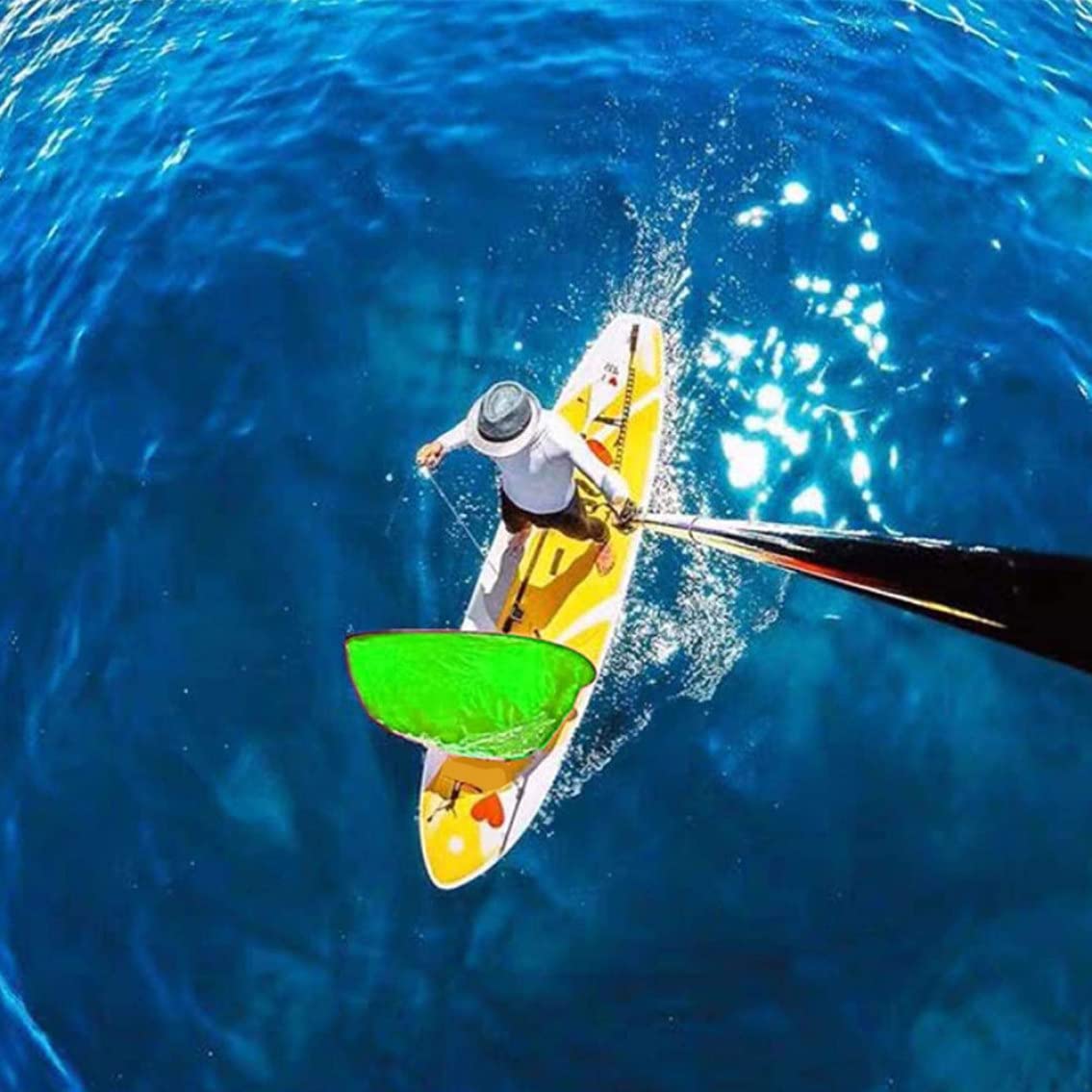 Foldable PVC Kayak Sail with Quick Release & Clear Window - Portable Downwind Sail Kit for Inflatable Boats, Kayaks, Canoes & Paddle Boards | Perfect for Fishing, Camping & Water Sports Adventures
