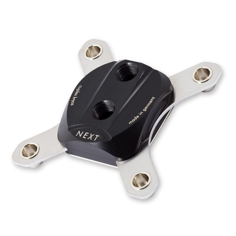 AQUA COMPUTER cuplex kryos Next LGA 1700 CPU Water Block - Acetal & .925 Silver for High-Performance PC Liquid Cooling | Perfect for Gaming Rigs and Overclocking Systems