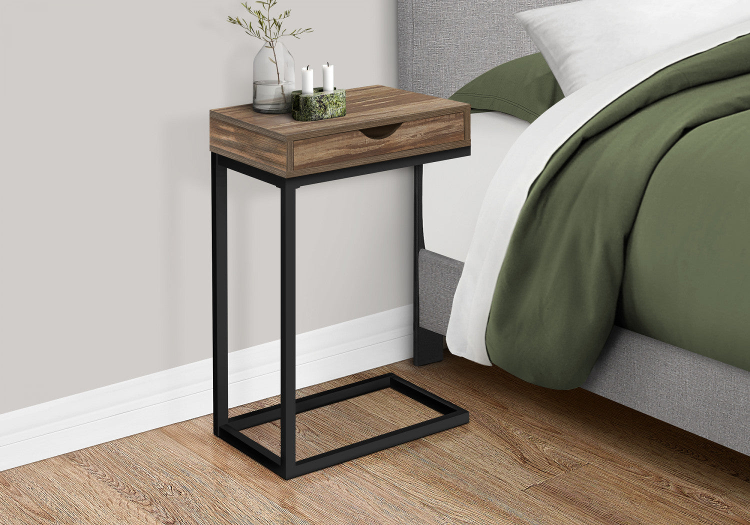 Modern Astra Side Table - Brown Wooden End Table for Living Room, Bedroom & Office - Stylish & Functional Small Table for Home Decor