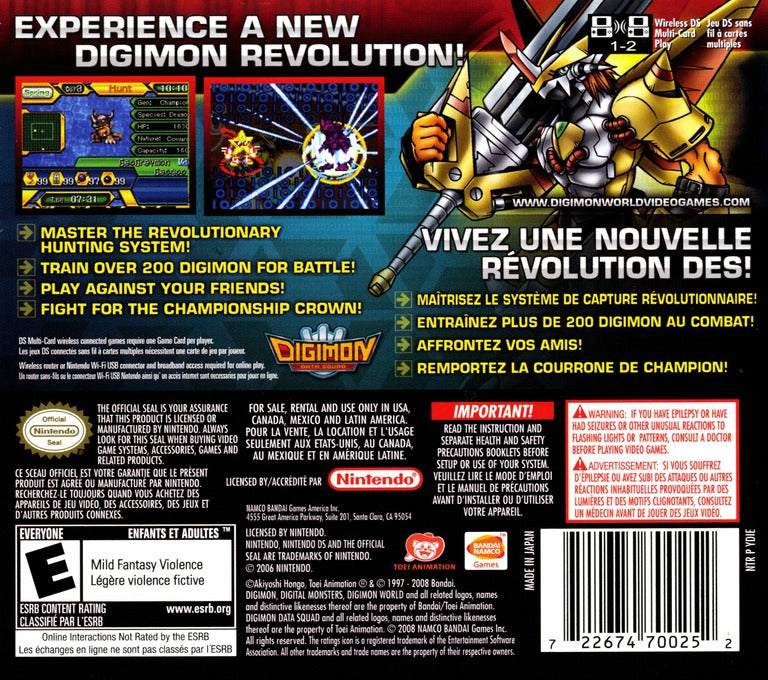 Digimon World Championship - Nintendo DS Game | Battle & Train Digital Monsters | Perfect for Kids & Anime Fans